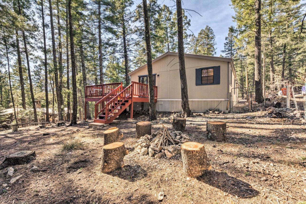 Relaxing Lincoln Forest Retreat With Wraparound Deck Cloudcroft Exterior foto